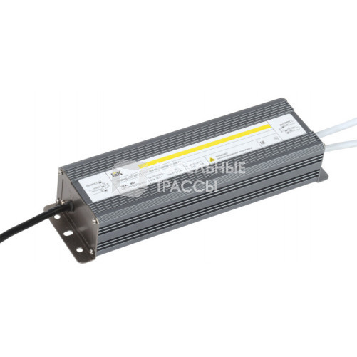 Драйвер для светодиодных лент LED ИПСН-PRO 150Вт 12В IP67 блок-шнуры | LSP1-150-12-67-33-PRO | IEK