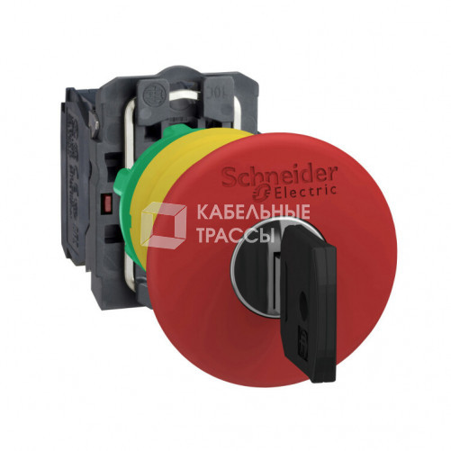 КНОПКА ДЛЯ АВАР. ОСТ. И ОТК., ВОЗВ. КЛЮЧ XB5AS9442 | XB5AS9442 | Schneider Electric