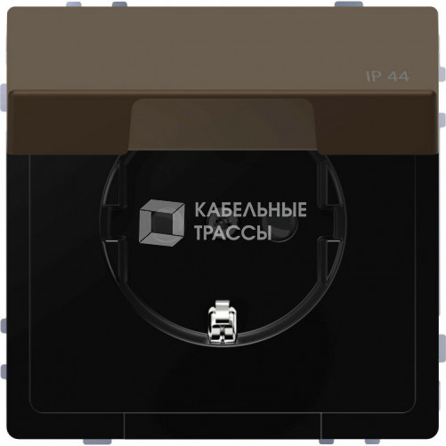 D-Life РОЗЕТКА 16А с з/к и крышкой IP44, МОККО , SD | MTN2314-6052 | Schneider Electric