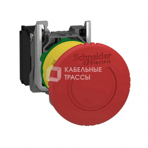 КНОПКА АВАР. ОСТ. И ОТКЛ., ВОЗВ. ПОВОР. XB4BS8442 | XB4BS8442 | Schneider Electric