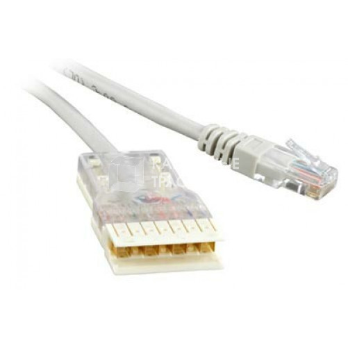 Патч-корд PC-110-RJ45-4P-C5e-2M-LSZH-GY 110 тип - RJ-45, 4 пары, Cat.5e, LSZH, 2 м, серый | 229904 | Hyperline