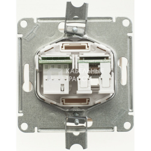 Wessen 59 Сл. кость Розетка 2-ая ТЛФ + компьютерная 5е (RJ11+RJ45) | RSI-251TK5E-2-86 | Schneider Electric