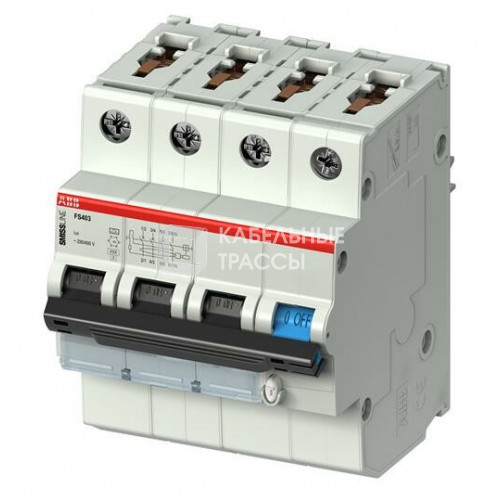 Выключатель автоматический дифференциального тока FS403 M-B6/0.03 | 2CCL564110E0065 | ABB