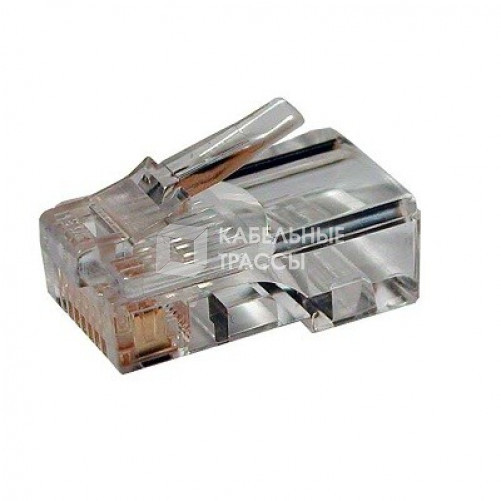 Разъем под витую пару PLUG-8P8C-U-C3-100 RJ-45(8P8C) кат.3 (6 µ