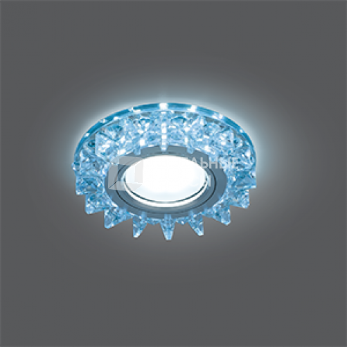 Светильник точечный встраиваемый Backlight BL038 Кругл. Кристалл/Хром, Gu5.3, LED 4100K | BL038 | Gauss