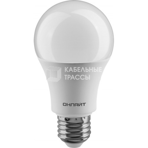 Лампа светодиодная LED 15Вт Е27 230В 6500К OLL-A60-15-230-6.5K-E27 | 61151 | ОНЛАЙТ