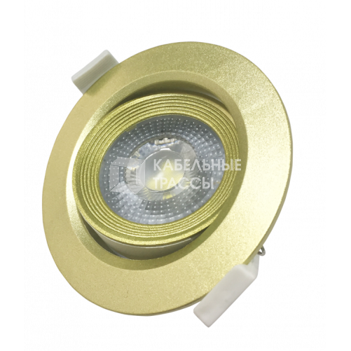 Светильник светодиодный встраиваемый точечный ДВО/ДВБ PSP-R 9044 GOLD 7Вт 4000К IP40 | 5014954 | Jazzway