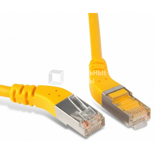 Патч-корд PC-APM-STP-RJ45/R45-RJ45/R45-C6-1M-LSZH-YL F/UTP угл.,экранир.правый 45°-правый 45°,Cat.6,LSZH,1м,желтый | 233110 | Hyperline