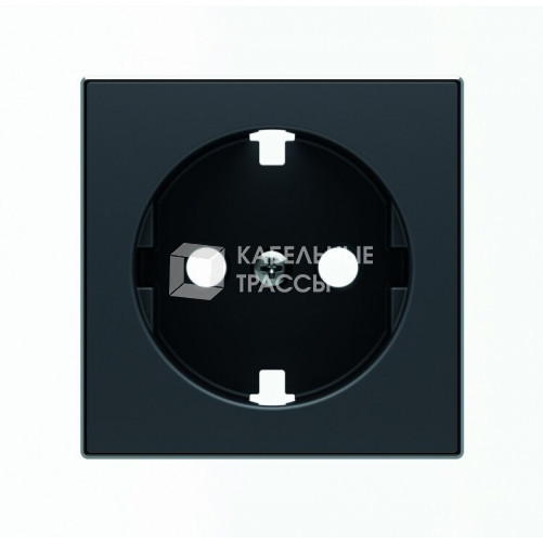 Накладка для розетки SCHUKO с плоской поверхностью, серия SKY, цвет чёрный барх.|2CLA858890A1501| ABB
