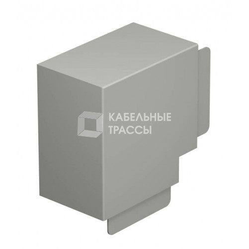 Крышка плоского угла кабельного канала WDK 100x130 мм (ПВХ,серый) (WDK HF100130GR) | 6024637 | OBO Bettermann