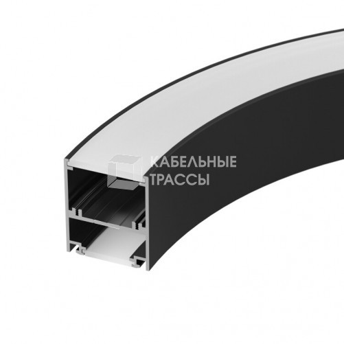 Профиль SL-ARC-5060-D1000-A90 BLACK (дуга 1 из 4) (arlight, Алюминий) | 029268 | Arlight