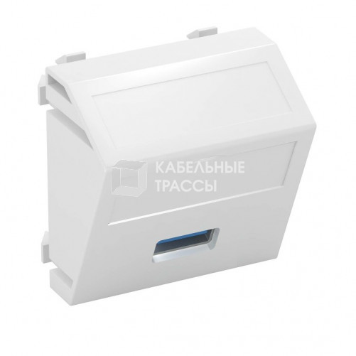 Мультимедийная рамка USB 3.0 A Modul45 (белый) (MTS-U3A S RW1) | 6104886 | OBO Bettermann