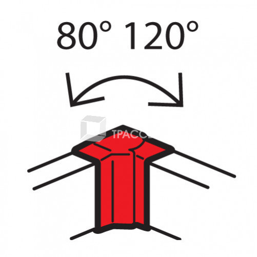 Внутренний изменяемый угол - от 80° до 120° - для кабель-каналов Metra 130x50 | 638041 | Legrand