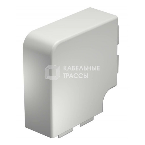 Крышка плоского угла кабельного канала WDK 60x130 мм (ПВХ,белый) (WDK HF60130RW) | 6192947 | OBO Bettermann