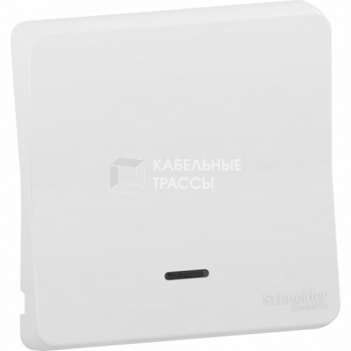 Mureva Styl Белый Клавиша с линзой подсветки, IP55 | MUR39204 | Schneider Electric