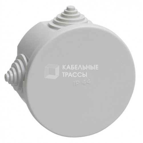 Коробка распределительная КМ41237 для о/п d75х40 мм IP44 (RAL7035, 4 гермоввода) | UKO11-075-040-000-K41-44 | IEK