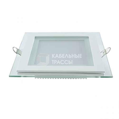 Светильник светодиодный встраиваемый квадратный с декоративным стеклом 6W 3000K 1/40 | 948111106 | Gauss