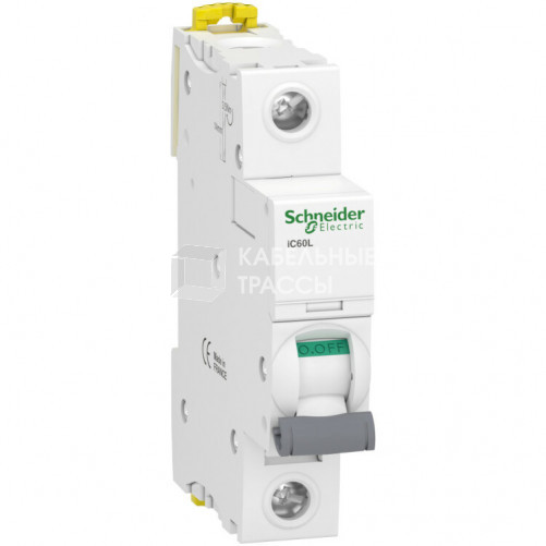 Выключатель автоматический однополюсный iC60L 6А B 15кА | A9F93106 | Schneider Electric