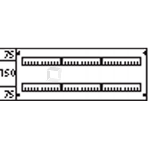 Пластрон глухой 3ряда/2 рейки -150мм | AG232 | ABB