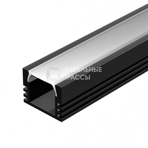 Профиль PDS-S-2000 ANOD Black RAL9005 | 020895 | Arlight