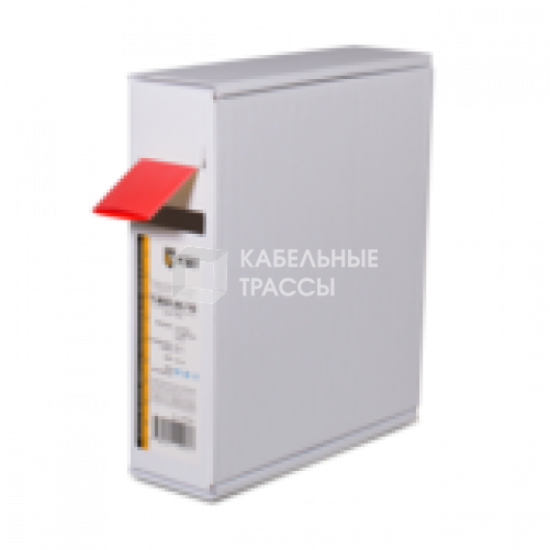 Термоусаживаемя трубка в евро-боксеT-BOX 20/10 красный (10м) | 65636 | КВТ
