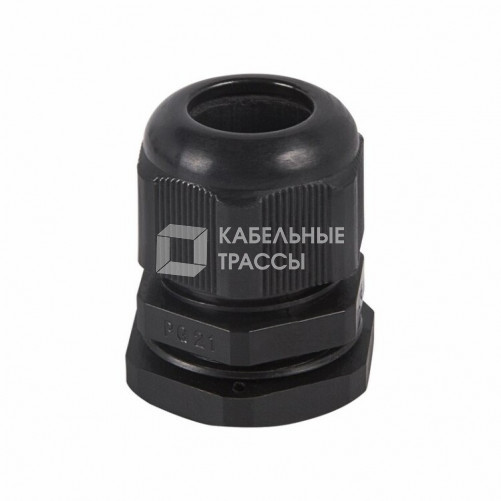 Кабельный ввод PG-21 (13-18 мм) черный | 07-8021-1 | REXANT