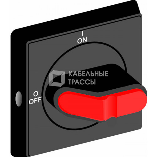 Ручка управления OHBS2RJE-RUH (черная) с символами на русском для рубильников дверного монтажа OT16..125FT | 1SCA108274R1001 | ABB
