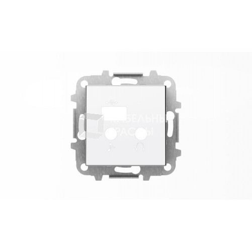 Накладка для механизма медиа-комбайна арт.9368.3, серия SKY, цвет альпийский белый|2CLA856830A1101| ABB