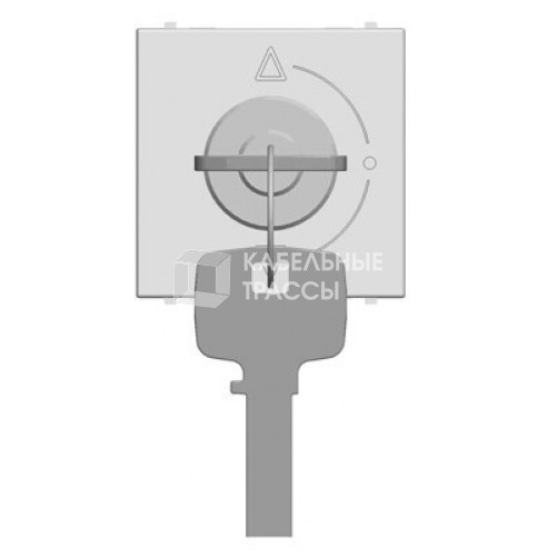 ABB Zenit Альп. белый Выключатель с ключом на 3 положения, с фиксацией, (2 мод) | N2253.1 BL | 2CLA225310N1101 | ABB