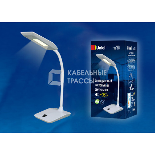 Светильник настольный TLD-545 Black-White/LED/350Lm/3500K 4W Черный с белым | UL-00002231 | Uniel