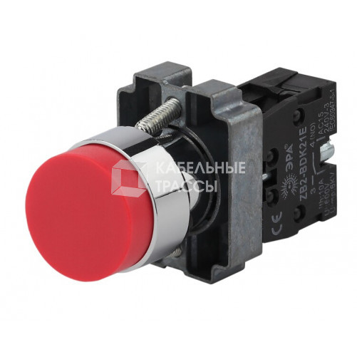 Кнопка управления LAY5-BL41 без подсветки красная 1з (20/200/5000) | Б0045672 | ЭРА