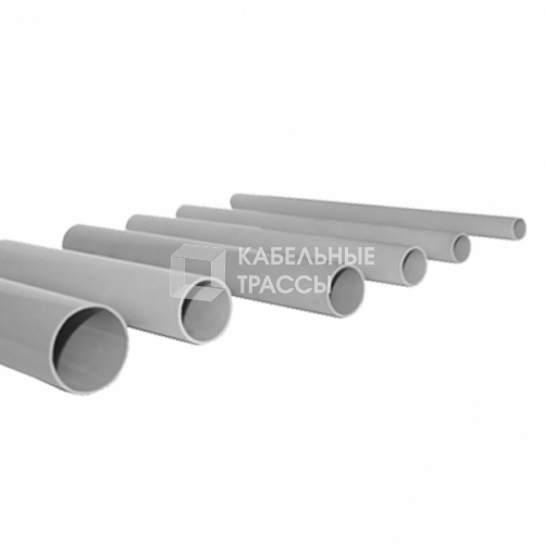 Труба жесткая гладкая ПВХ 16мм 3м (156м/уп) серый PROxima | trg-16-3n | EKF