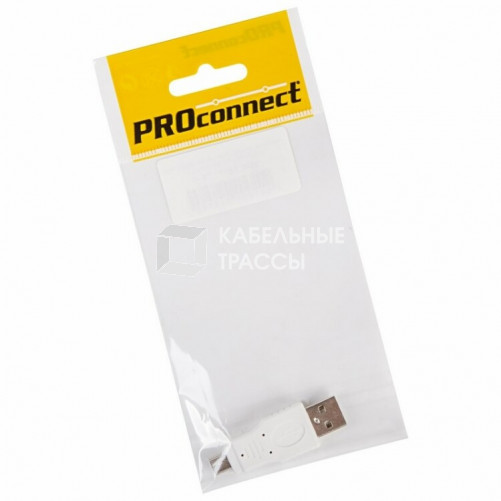 Переходник USB (штекер USB-A - штекер mini USB 5pin), (1шт.) (пакет) PROconnect | 18-1174-9 | PROconnect