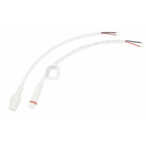 Соединительный кабель (2pin) герметичный (IP67) 2х0.35 мм? 300 V белый | 11-9320 | REXANT