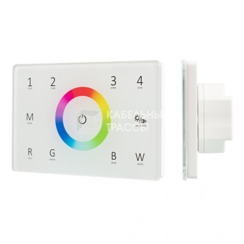 Панель Sens SMART-P85-RGBW White (230V, 4 зоны, 2.4G) (Arlight, IP20 Пластик, 5 лет) | 028404 | Arlight