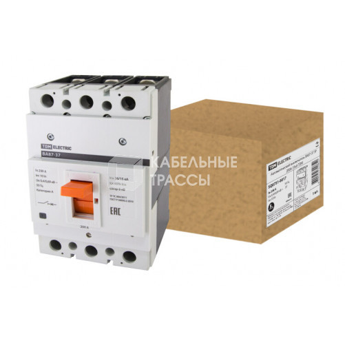 Автоматический выключатель ВА87-37 3Р 200А 35кА | SQ0751-0017 | TDM