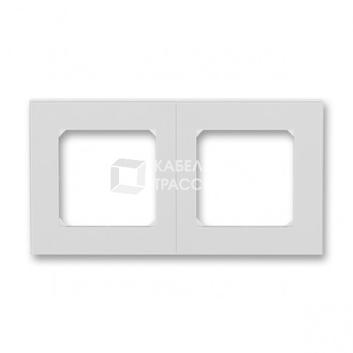 ABB Levit Серый / белый Рамка 2-ая | 3901H-A05020 16W | 2CHH015020A6016 | ABB