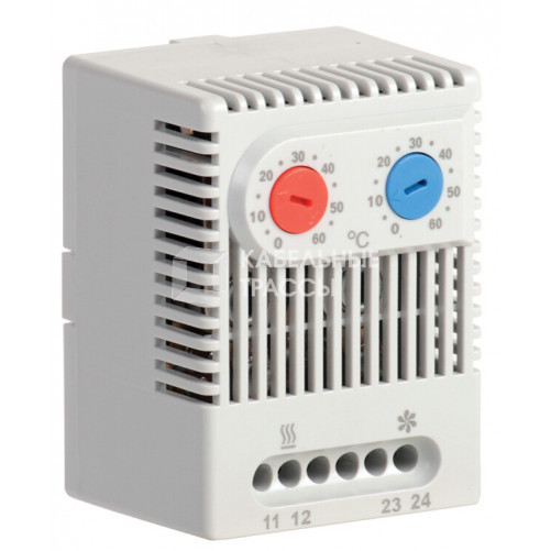 Термостат двухканальный от 0 до +60°C NO+NC | YCE-DTNO-NC-60 | IEK