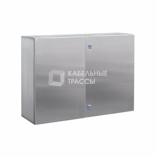 Шкаф навесной CE из нержавеющей стали (AISI 304) двухдверный 1000x1000x300 мм с фланцем | R5CEF10131 | DKC