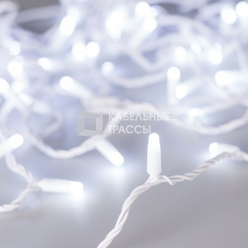 Светодиодная гирлянда ARD-STRING-CLASSIC-10000-WHITE-100LED-MILK-FLASH White (230V, 7W) (Ardecoled, IP65) | 031203 | Arlight