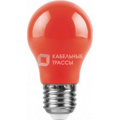 Лампа светодиодная для белт лайта LB-375 (3W) 230V E27 красный A50 | 25924 | FERON