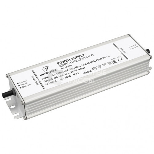 Блок питания ARPV-UH24240-PFC (24V, 10.0A, 240W) | 023640 | Arlight