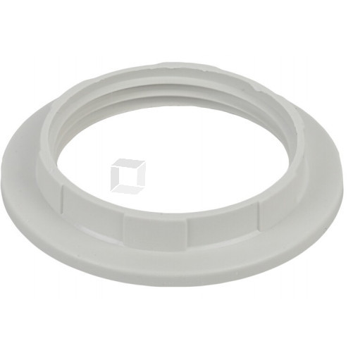 Кольцо для патрона E27, пластик, белое | Б0043681 | ЭРА