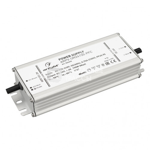 Блок питания ARPV-UH24150-PFC (24V, 6.3A, 150W) | 024270 | Arlight