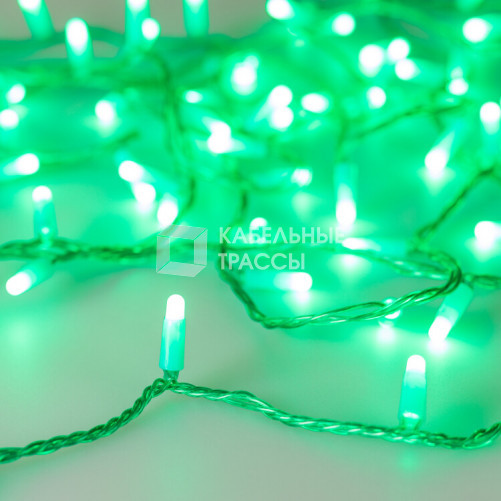 Светодиодная гирлянда ARD-STRING-CLASSIC-10000-GREEN-100LED-MILK-STD Green (230V, 7W) (Ardecoled, IP65) | 031196 | Arlight