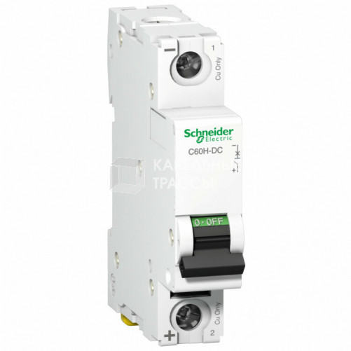 Выключатель автоматический однополюсный C60H-DC 5А C 10кА | A9N61505 | Schneider Electric