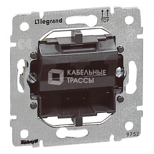 PRO21 Розетка комп. 2-ая 6 кат UTP (RJ45) без лапок (крепление винтами) | 775830 | Legrand