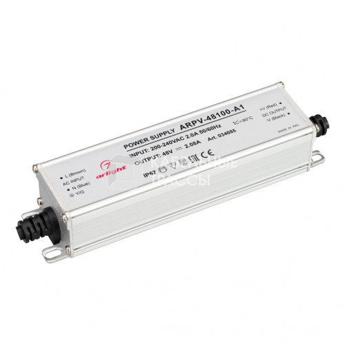 Блок питания ARPV-48100-A1 (48V, 2.08A, 100W) ( IP67 Металл, 3 года) | 034685 | Arlight