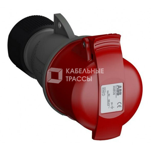 Розетка кабельная Easy&Safe 332EC6,32А,3P+E,IP44,6ч|2CMA102040R1000| ABB