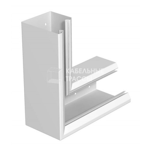 Плоский угол кабельного канала Rapid 80 133x110 мм (сталь,белый) (GEK-SAFS133110P) | 6282720 | OBO Bettermann